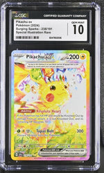 2024 Pokémon Surging Sparks #238 Pikachu ex Special Illustration Rare - CGC 10 Gem Mint