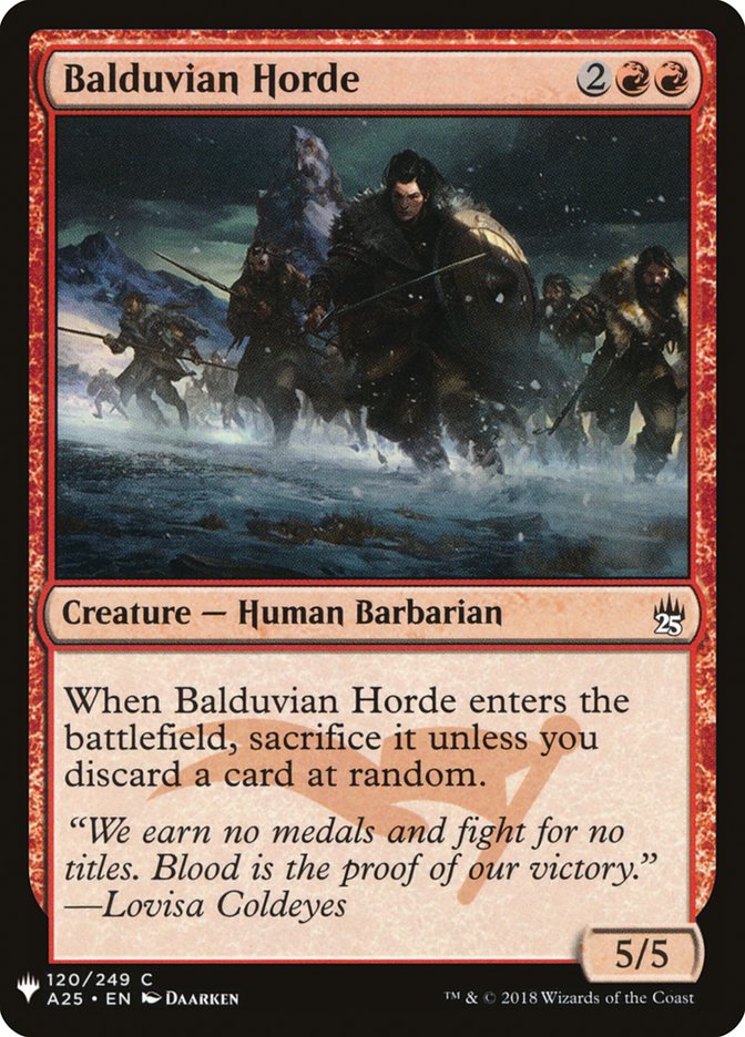 Balduvian Horde (120) [The List Reprints]