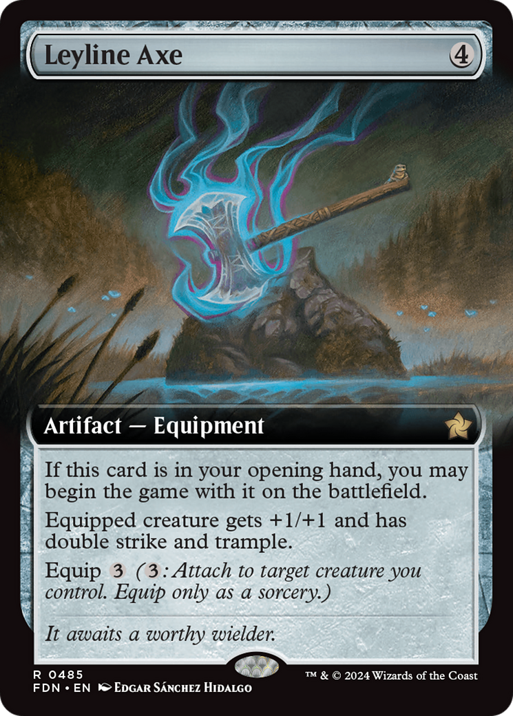 Leyline Axe (Extended Art) (485) (Foundations)