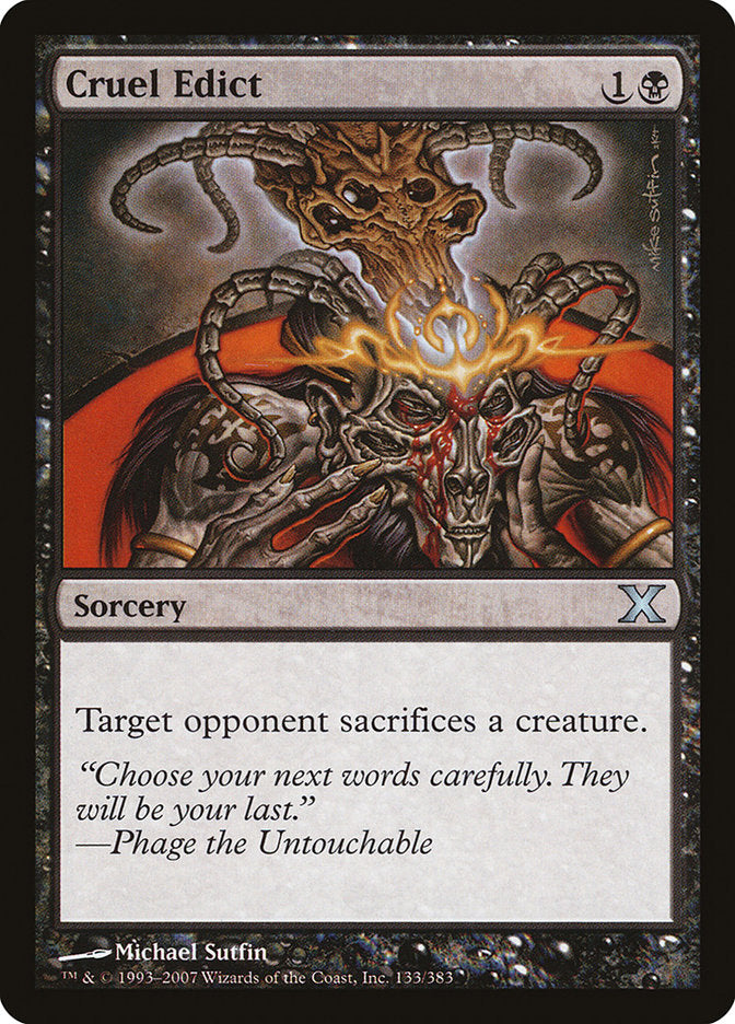 Cruel Edict (133) [10th Edition]