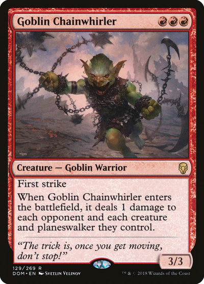 Goblin Chainwhirler (129) (Dominaria)