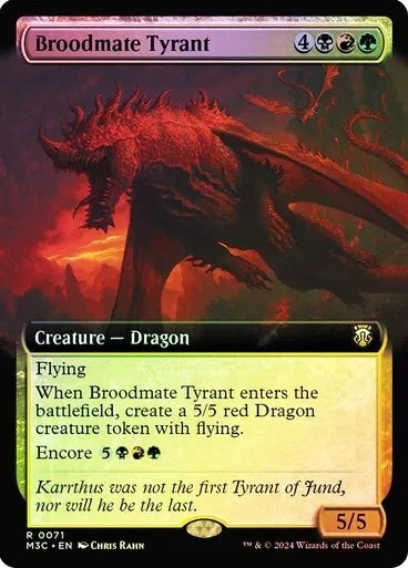 Broodmate Tyrant (Extended Art) (Ripple Foil) (71) [Modern Horizons 3]