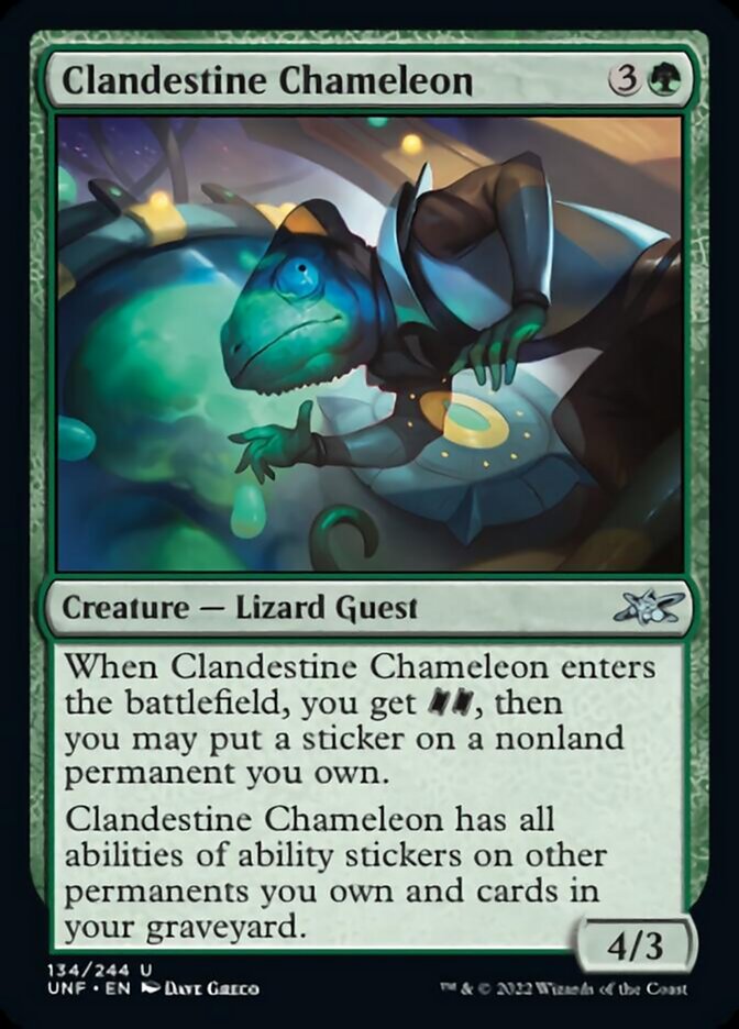 Clandestine Chameleon (134) [Unfinity]