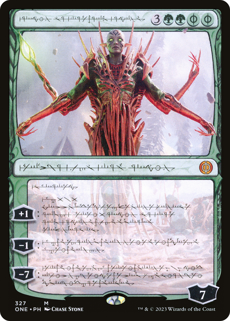 Nissa, Ascended Animist (Phyrexianized) [Phyrexia: All Will Be One]