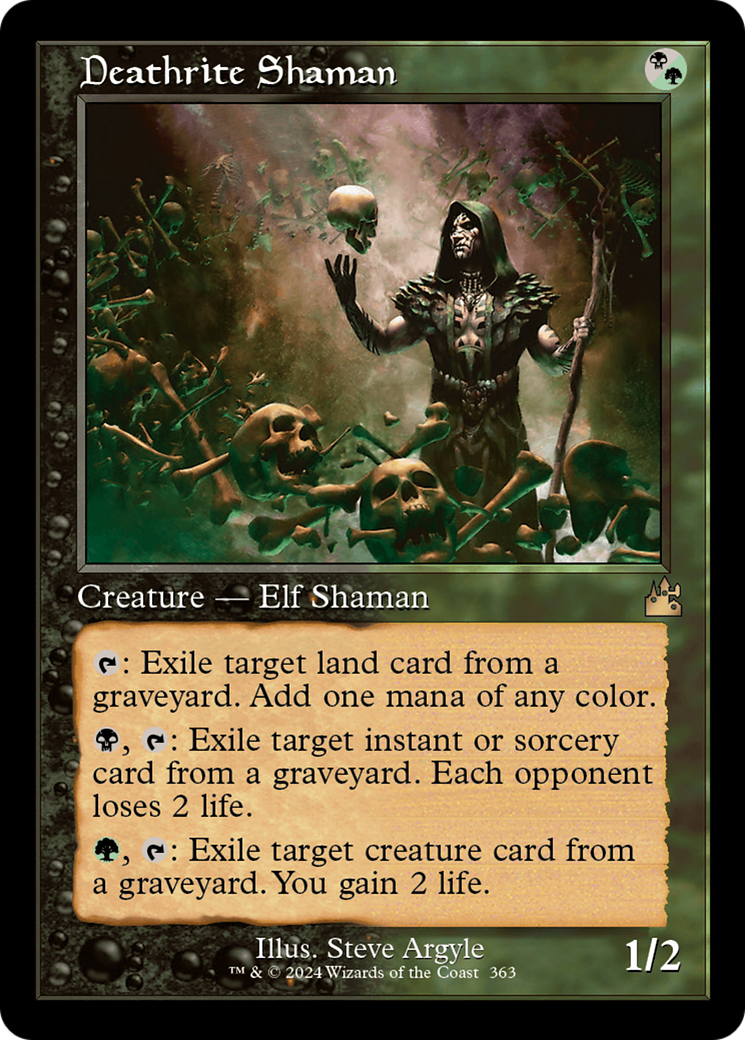 Deathrite Shaman (Retro Frame) (363) [Ravnica Remastered]