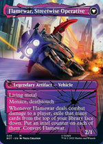 Flamewar, Brash Veteran // Flamewar, Streetwise Operative (Shattered Glass) [Universes Beyond: Transformers]