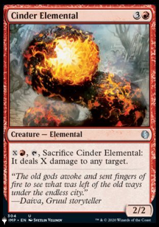 Cinder Elemental (304/078) [The List Reprints]