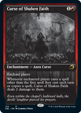 Curse of Shaken Faith (134) [Innistrad: Double Feature]