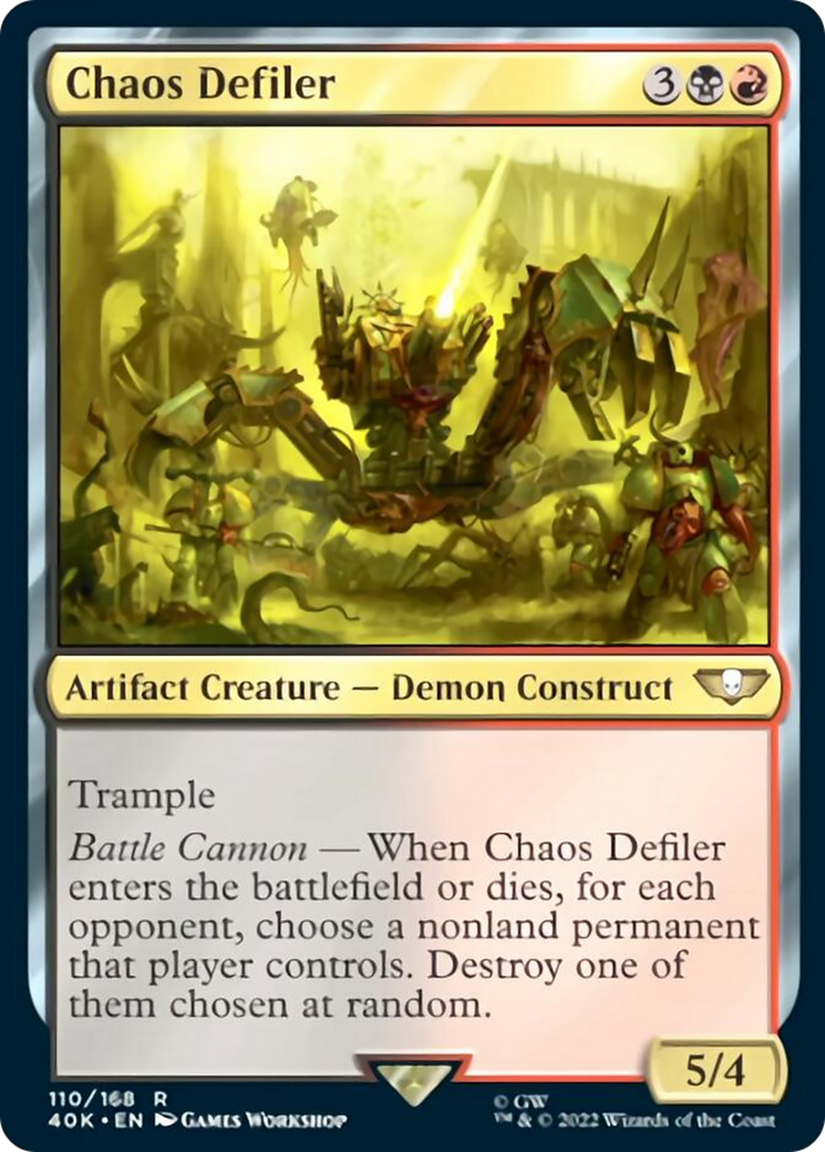 Chaos Defiler (Surge Foil) (110) [Universes Beyond: Warhammer 40,000]