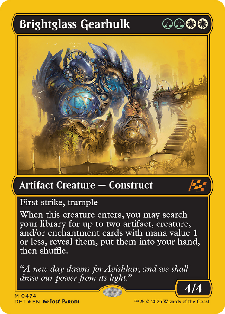 Brightglass Gearhulk (First-Place Foil) (474) [Aetherdrift]