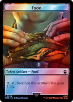 Alien Rhino // Food (0059) Double-Sided Token (Surge Foil) (35 // 59) [Universes Beyond: Doctor Who]