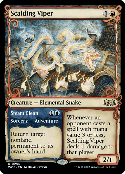 Scalding Viper (Showcase) (295) (Wilds of Eldraine)