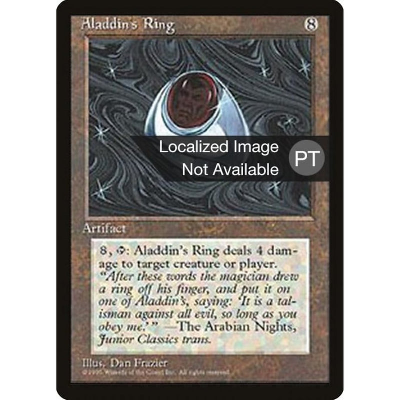 Aladdins Ring [Fourth Edition (Foreign Black Border)] Mtg Single