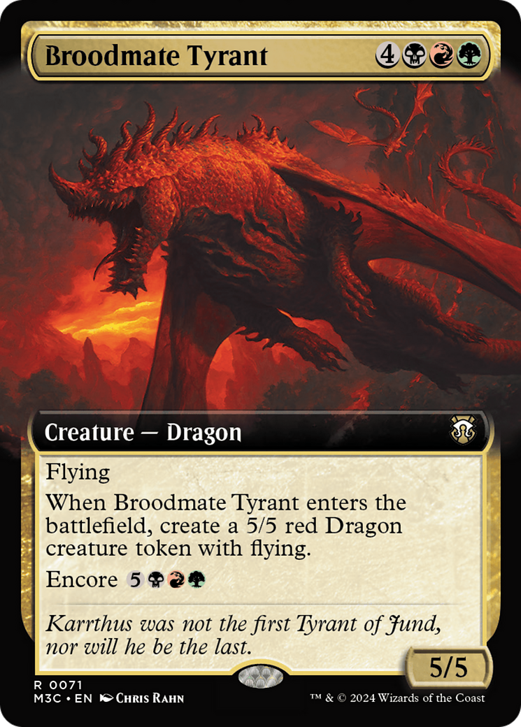 Broodmate Tyrant (Extended Art) (71) [Modern Horizons 3]