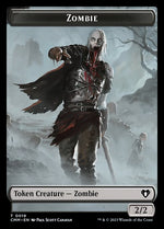 Clue // Zombie (0019) Double-Sided Token (40 // 19) [Commander Masters]