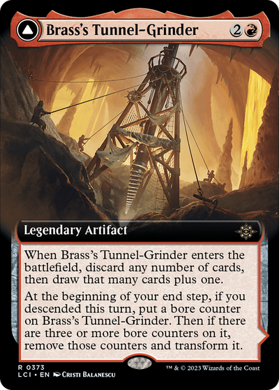 Brass's Tunnel-Grinder (Extended Art) (373) [The Lost Caverns of Ixalan]