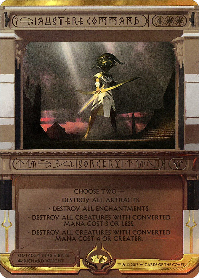 Austere Command (1) [Masterpiece Series: Amonkhet Invocations]