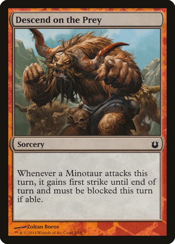 Descend on the Prey (7) [Hero's Path Promos]