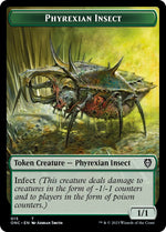 Phyrexian Wurm // Phyrexian Insect Double-Sided Token [Phyrexia: All Will Be One Commander]
