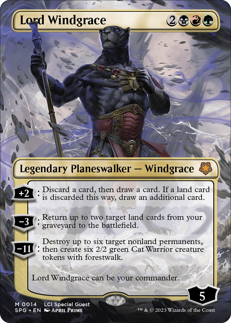 Lord Windgrace (Borderless) [The Lost Caverns of Ixalan Special Guests]