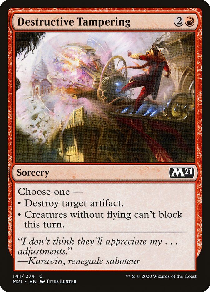 Destructive Tampering (141) [Core Set 2021]