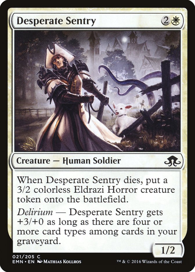 Desperate Sentry (21) [Eldritch Moon]