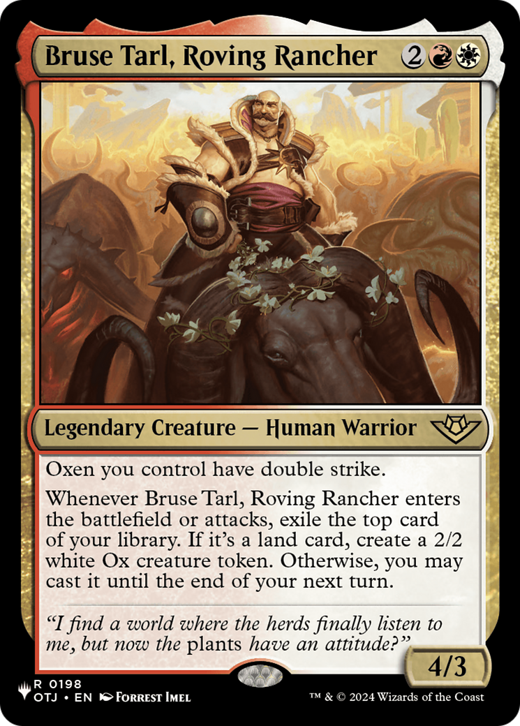 Bruse Tarl, Roving Rancher (198) [The List Reprints]