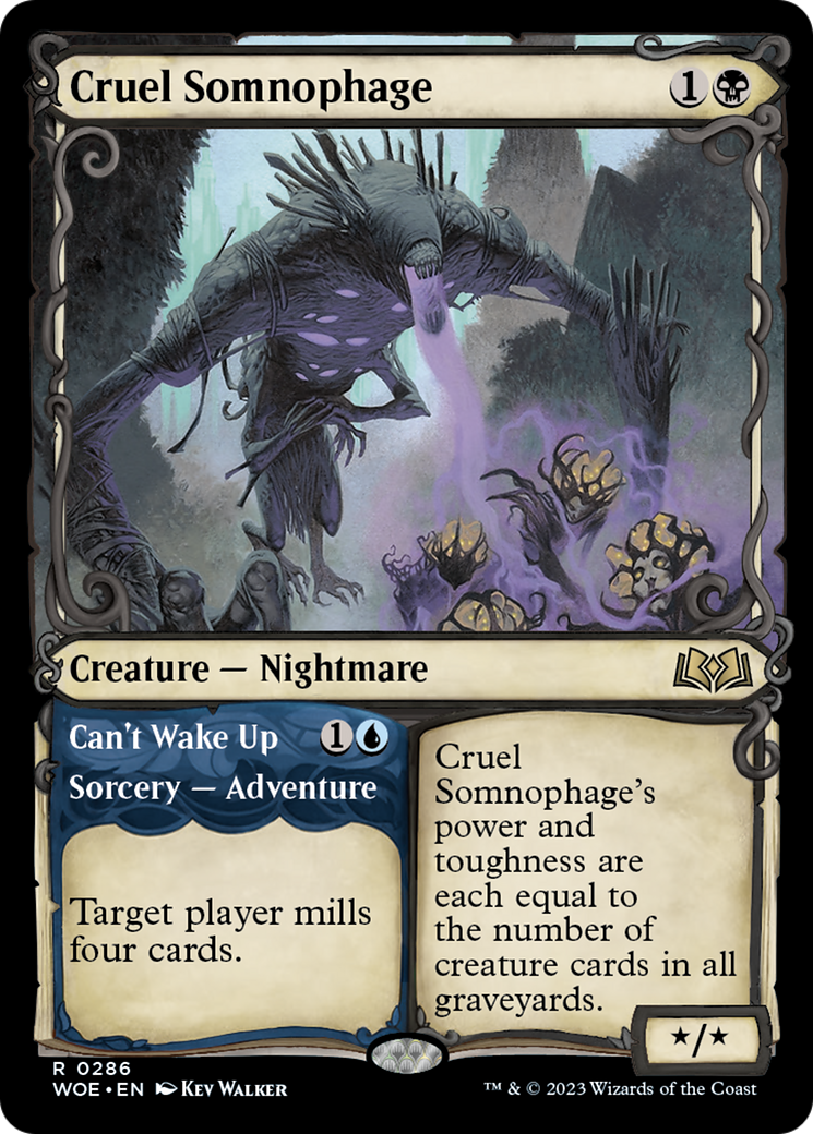 Cruel Somnophage (Showcase) (286) [Wilds of Eldraine]
