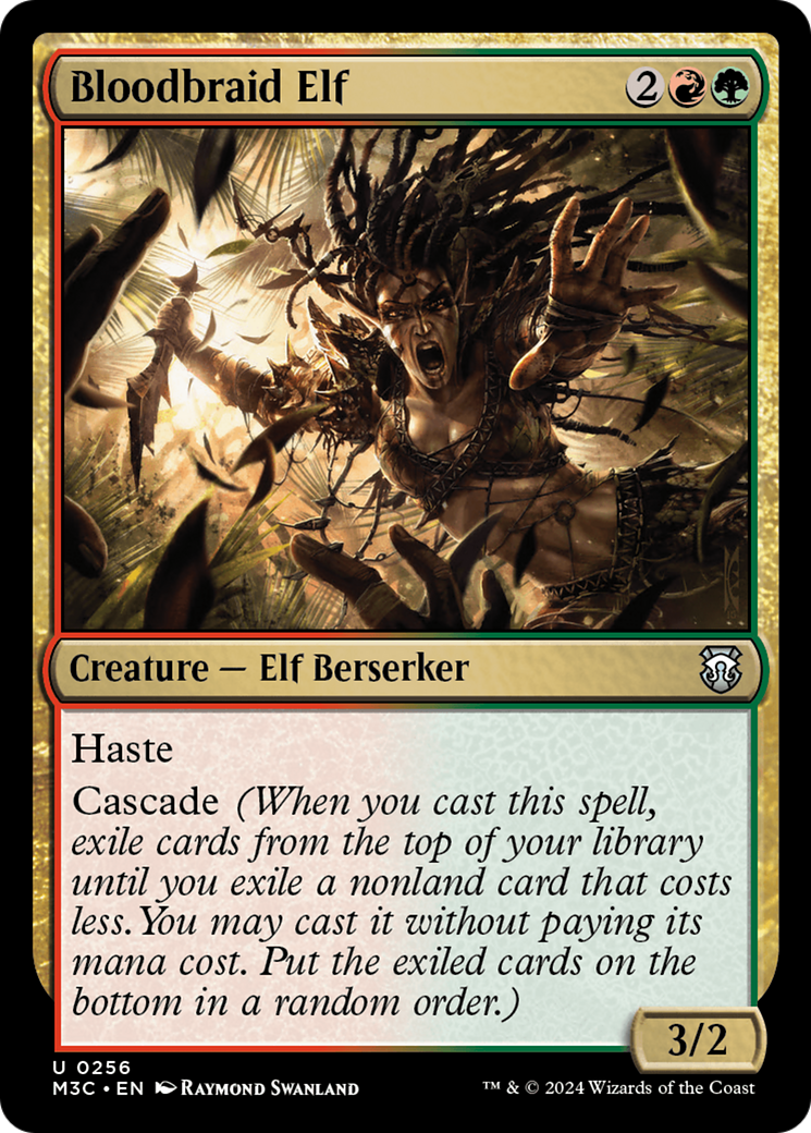Bloodbraid Elf (Ripple Foil) (256) [Modern Horizons 3]