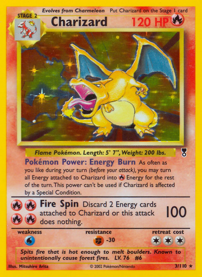 Charizard (3/110) (WotC) (Theme Deck Exclusive) [Legendary Collection]