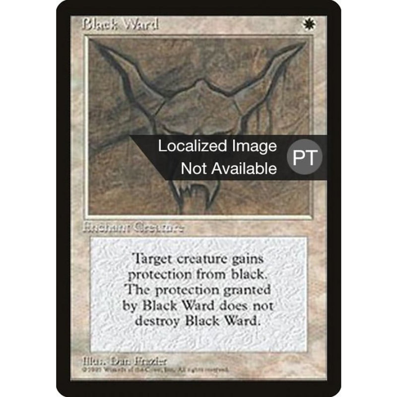 Black Ward [Fourth Edition (Foreign Border)] Mtg Single