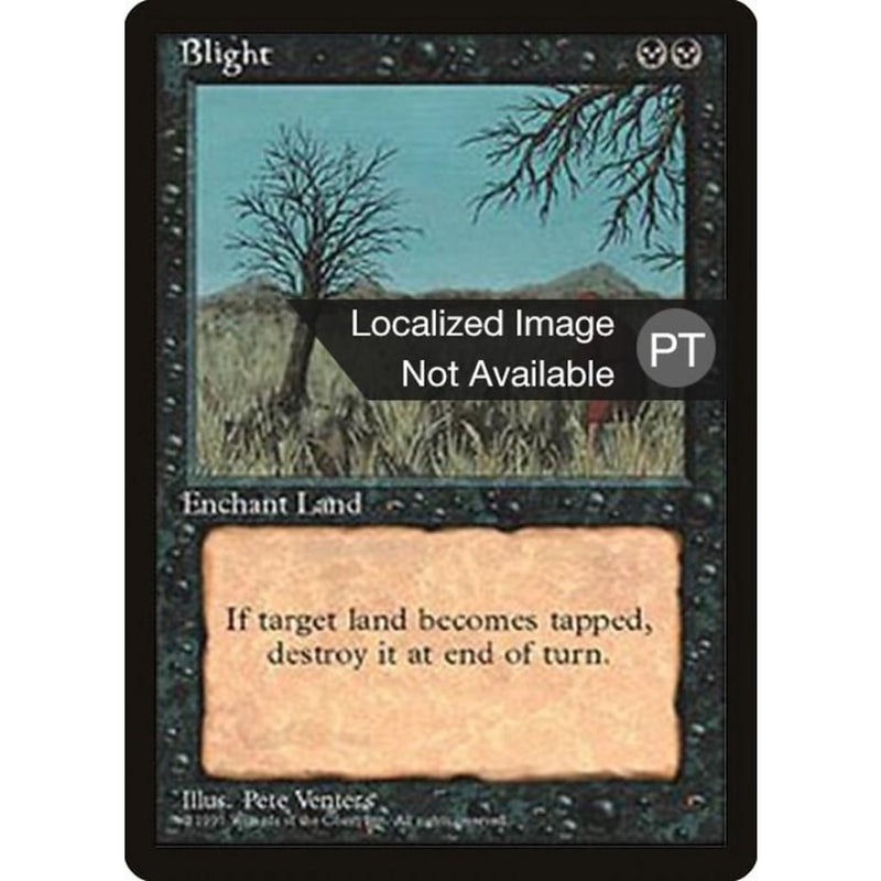 Blight [Fourth Edition (Foreign Black Border)] Mtg Single