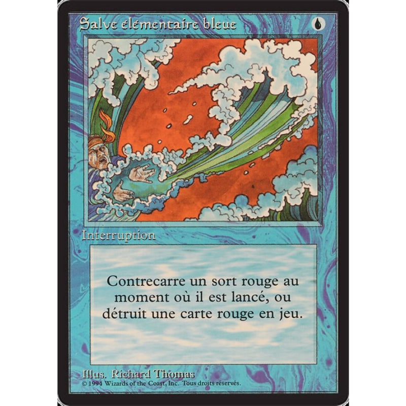 Blue Elemental Blast [Foreign Black Border] Mtg Single