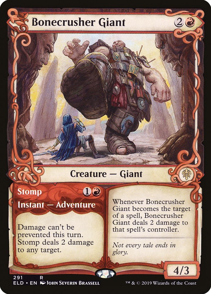 Bonecrusher Giant // Stomp (Showcase) [Throne of Eldraine] - Inner Nerd