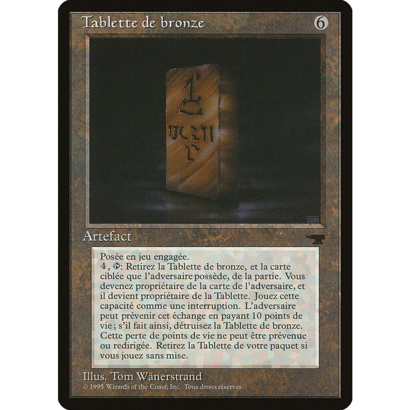 Bronze Tablet (French) - Tablette De Bronze [Renaissance] Mtg Single