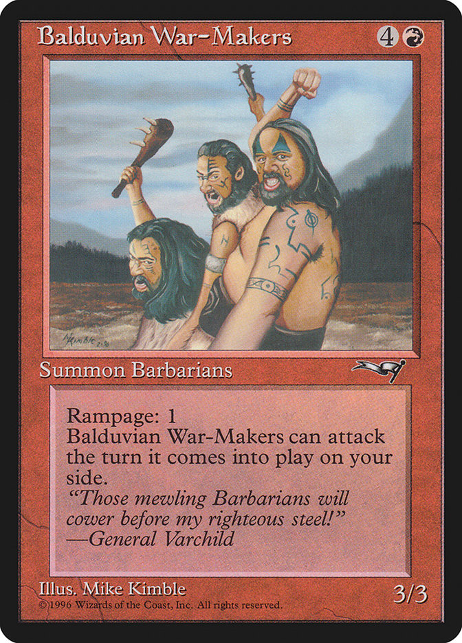 Balduvian War-Makers (Gen. Varchild Flavor) (98) [Alliances]