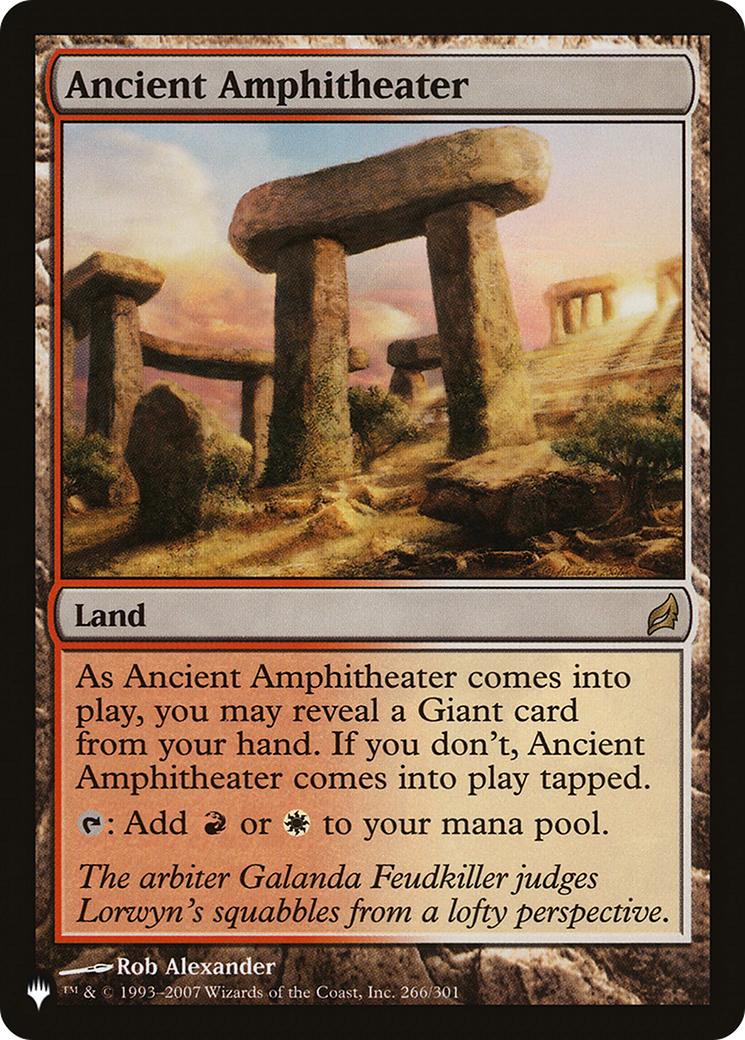 Ancient Amphitheater (266/301) [The List Reprints]
