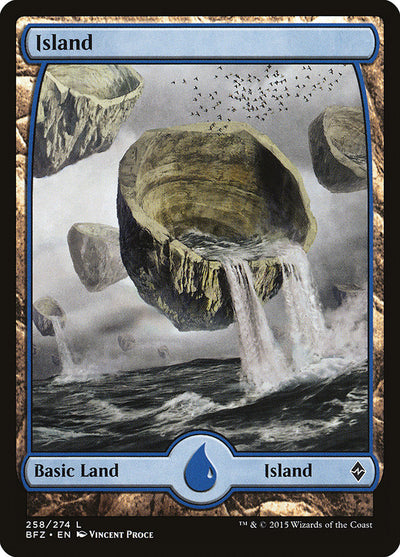 Island (258) - Full Art (258) (Battle for Zendikar)