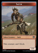 Clue // Satyr Double-Sided Token (40 // 29) [Commander Masters]