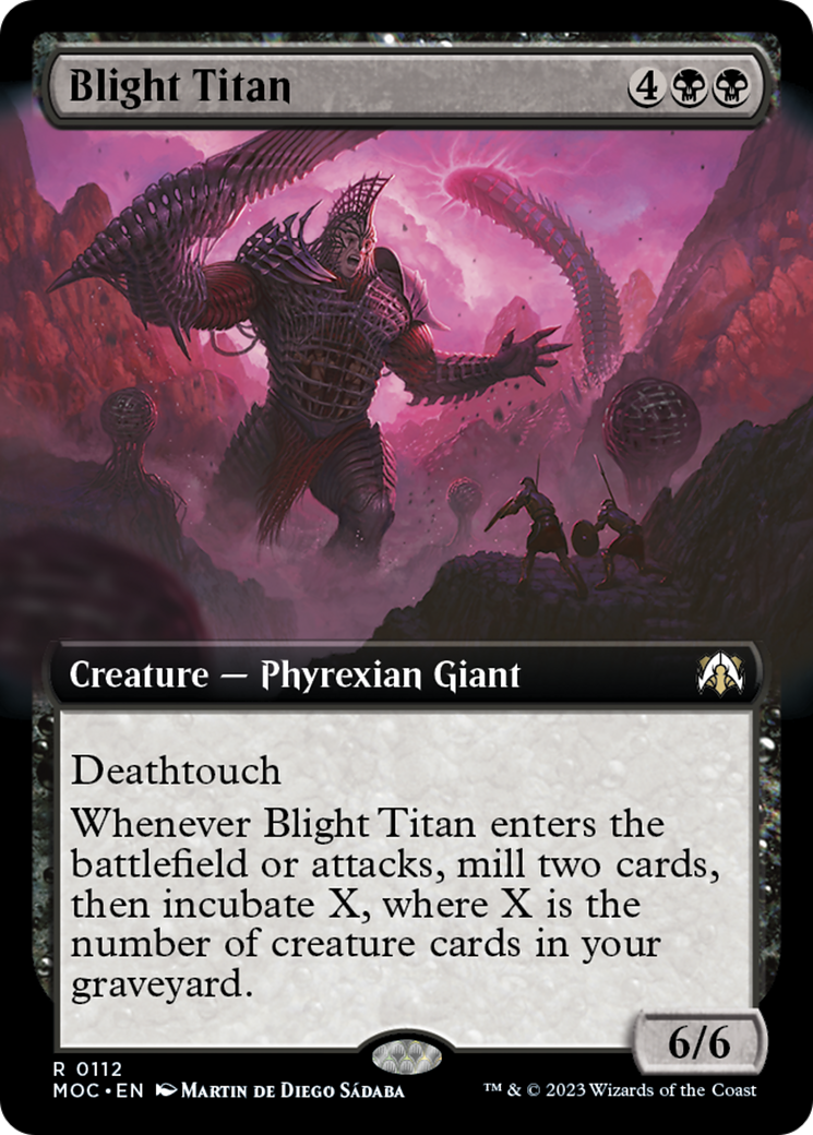 Blight Titan (Extended Art) (112) [March of the Machine]