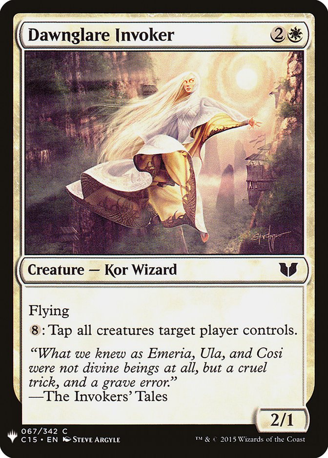 Dawnglare Invoker (67) [The List Reprints]