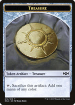 Cleric // Treasure Double-Sided Token (4 // 12) [Ravnica Allegiance: Guild Kits]