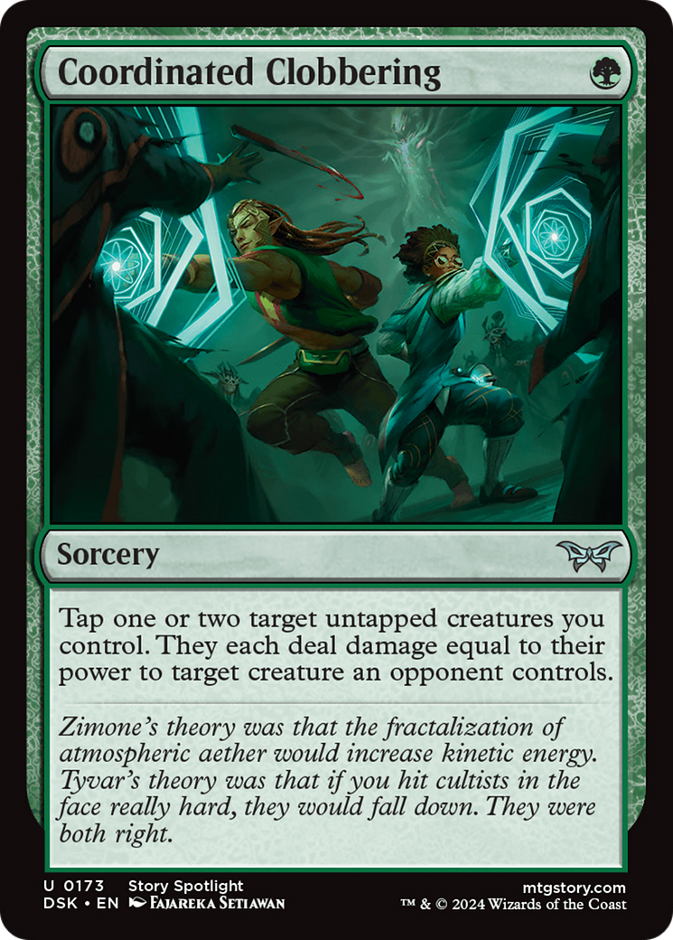 Coordinated Clobbering (173) (Duskmourn: House of Horror)