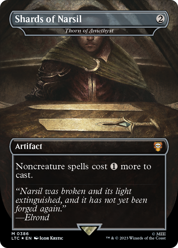 Thorn of Amethyst - Shards of Narsil (Surge Foil Realms and Relics) [The Lord of the Rings: Tales of Middle-Earth Commander]