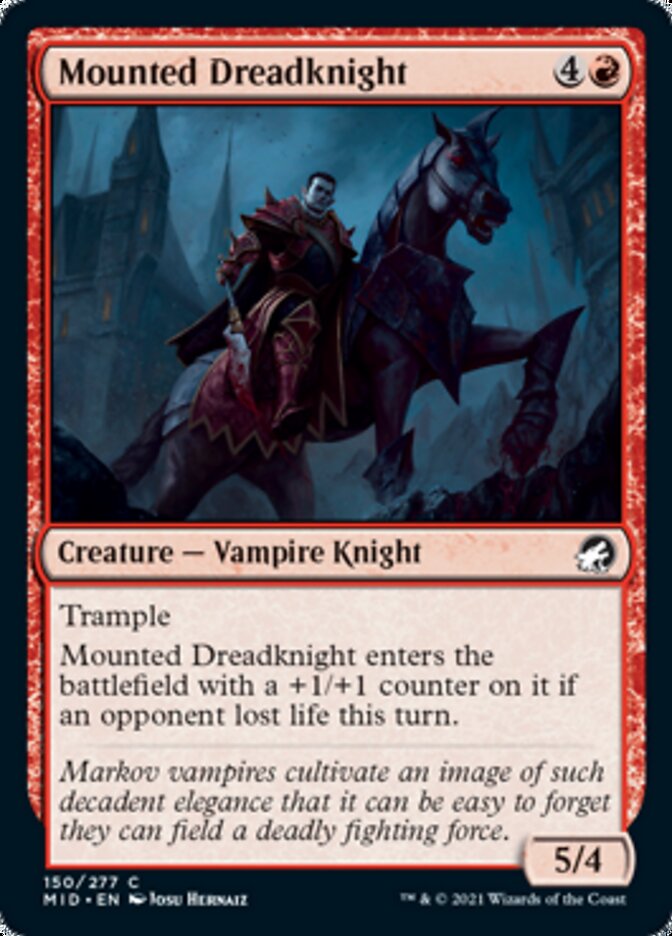 Mounted Dreadknight (150) (Innistrad: Midnight Hunt)