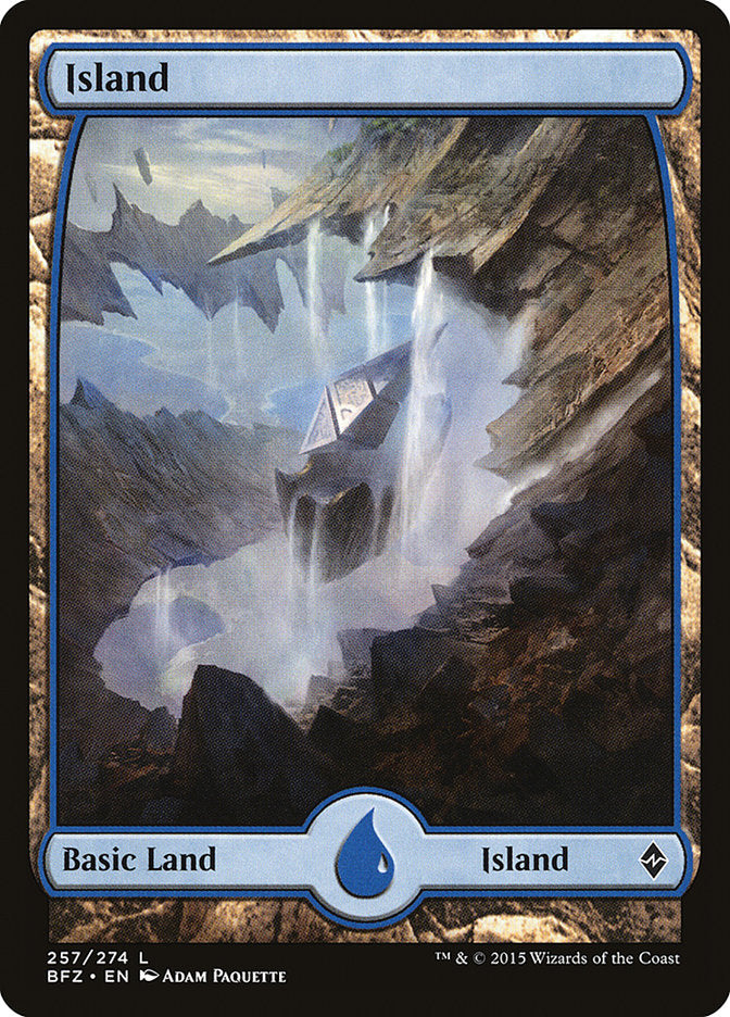 Island (257) - Full Art (257) (Battle for Zendikar)