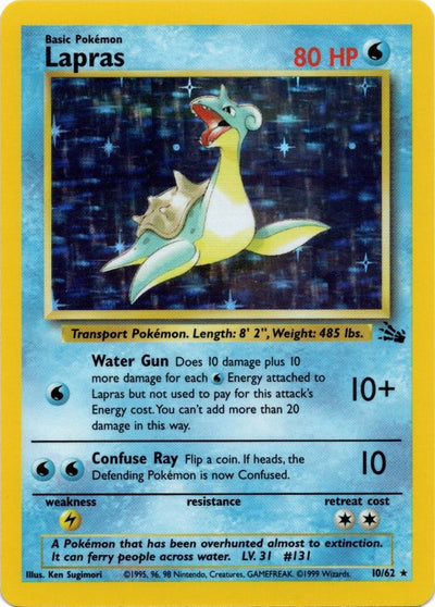 Lapras (10) (10/62) (Fossil)