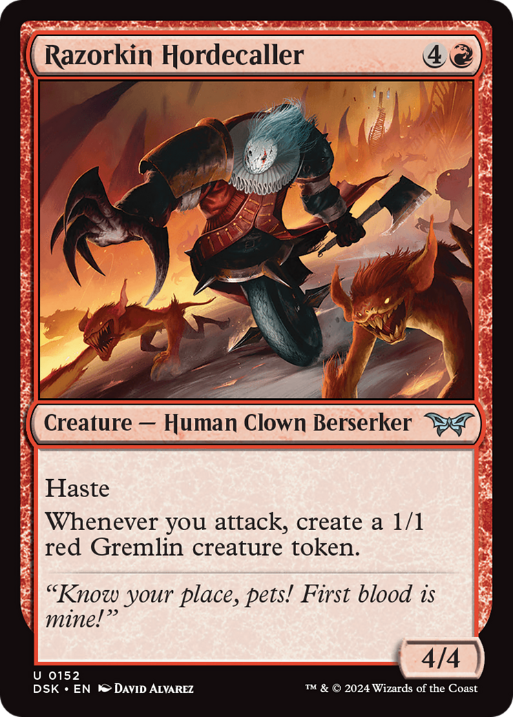 Razorkin Hordecaller (152) (Duskmourn: House of Horror)
