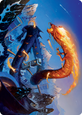 Atsushi, the Blazing Sky Art Card (10/81) (10) [Kamigawa: Neon Dynasty]