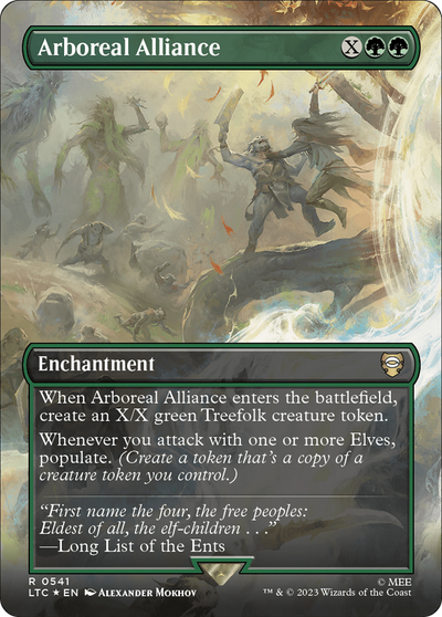 Arboreal Alliance (Borderless) (Surge Foil) (541) [The Lord of the Rings: Tales of Middle-earth]